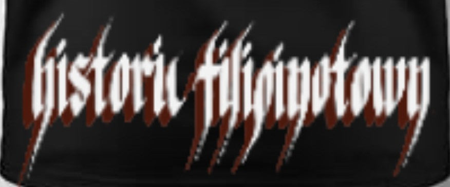 "HISTORIC FILIPINO TOWN" -  HOODIE BLK/RED